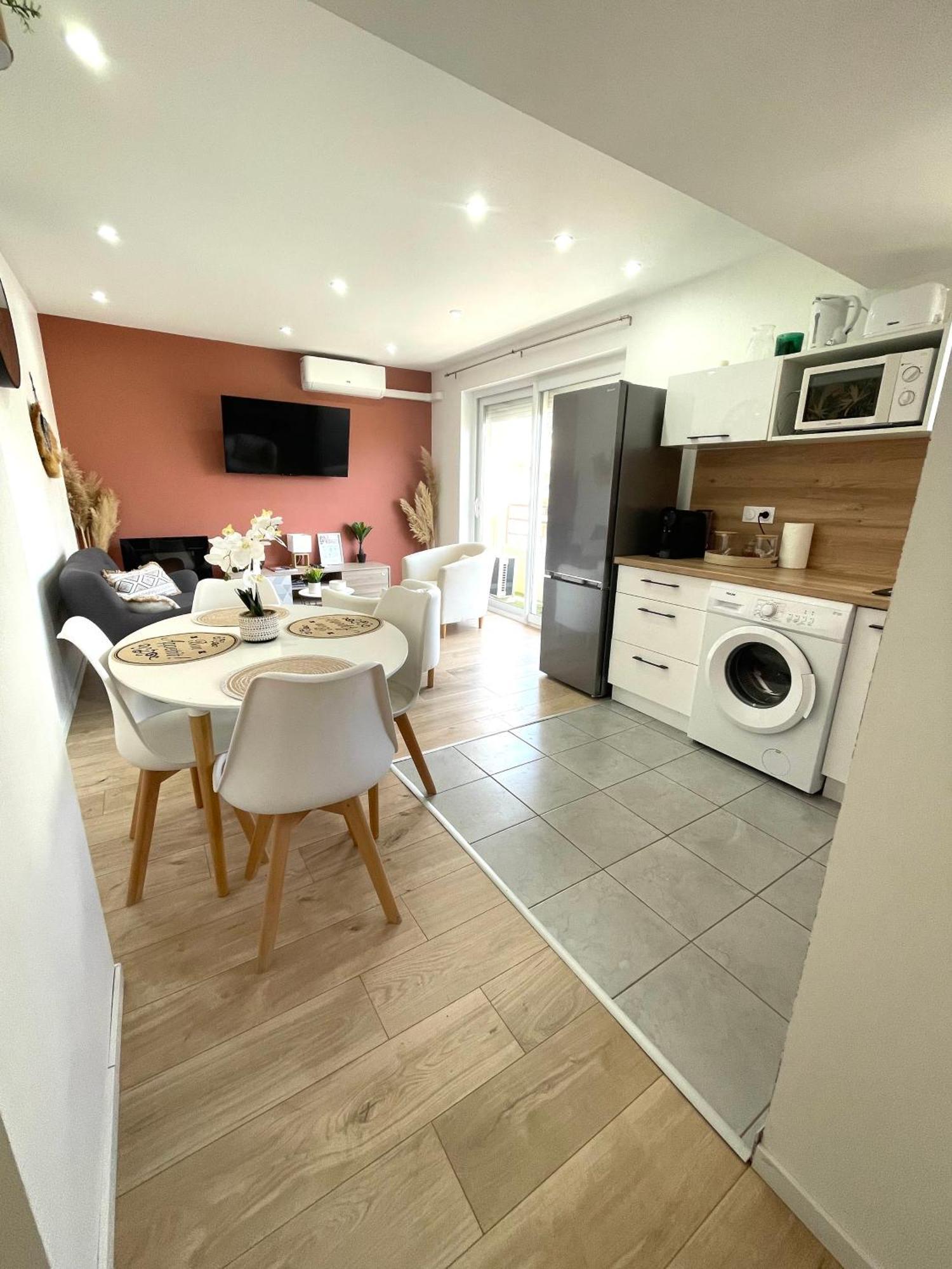 Le Terra-cota 3 Ch Privees 10' Gare-port Et Plage, Wfi, Cosy Apartment *